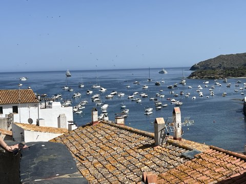 Uitzicht over de daken van Cadaqués